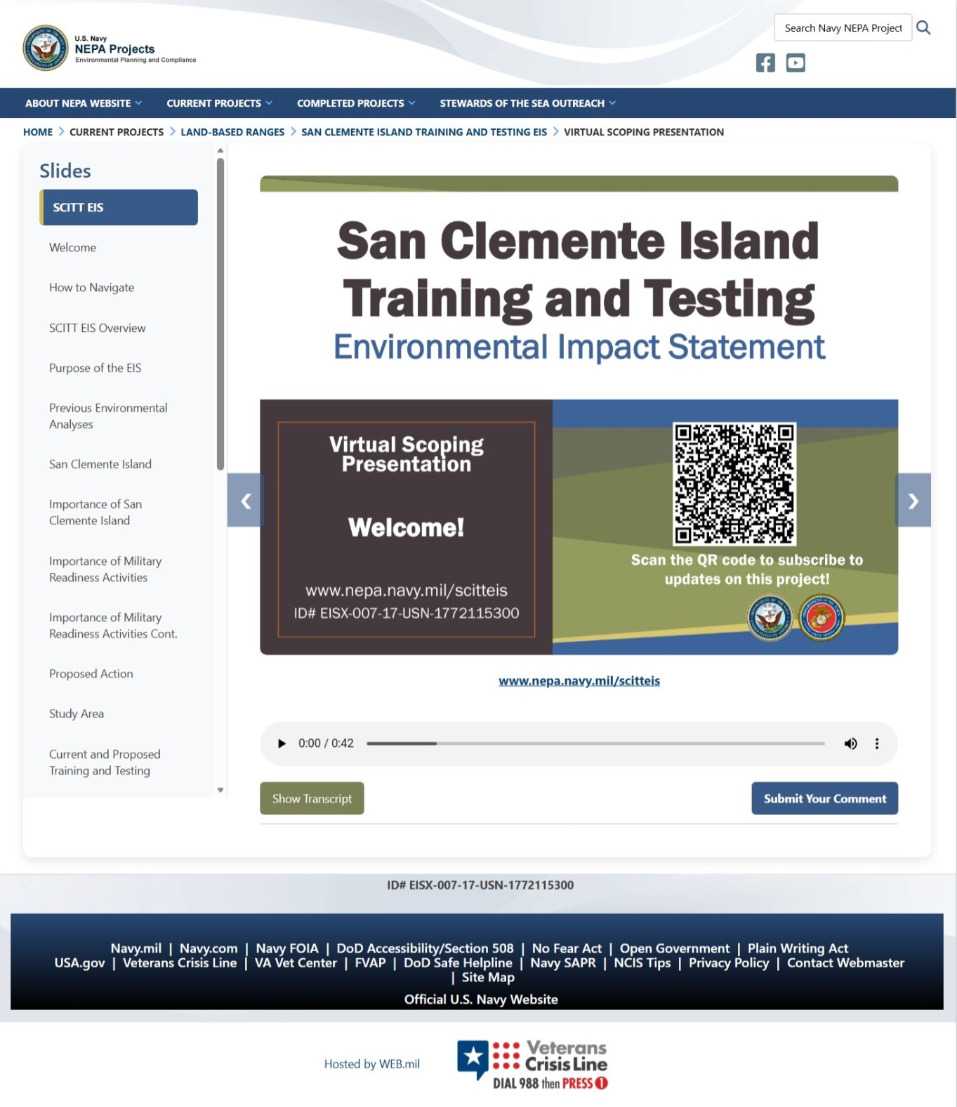 SCITT EIS Virtual Scoping Presentation